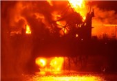 فوران گاز علت حادثه آتش‌سوزی دکل 95 حفاری