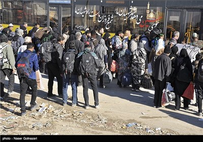 Iranian Pilgrims Returning Home from Iraq