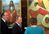 تصاویر حضور پوتین در نمایشگاه «دربند»