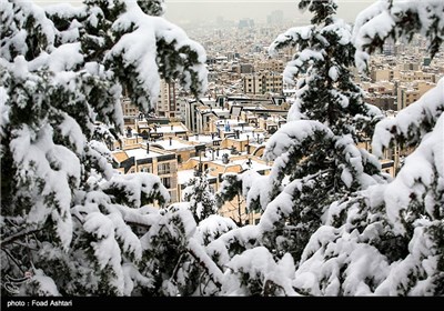 Snow Blankets Iranian Capital