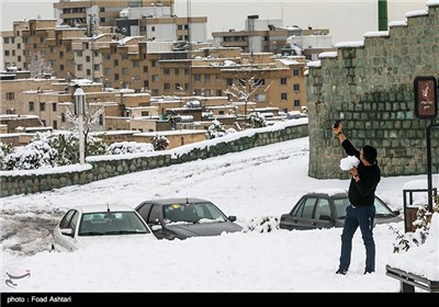 Snow Blankets Iranian Capital