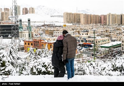 Snow Blankets Iranian Capital