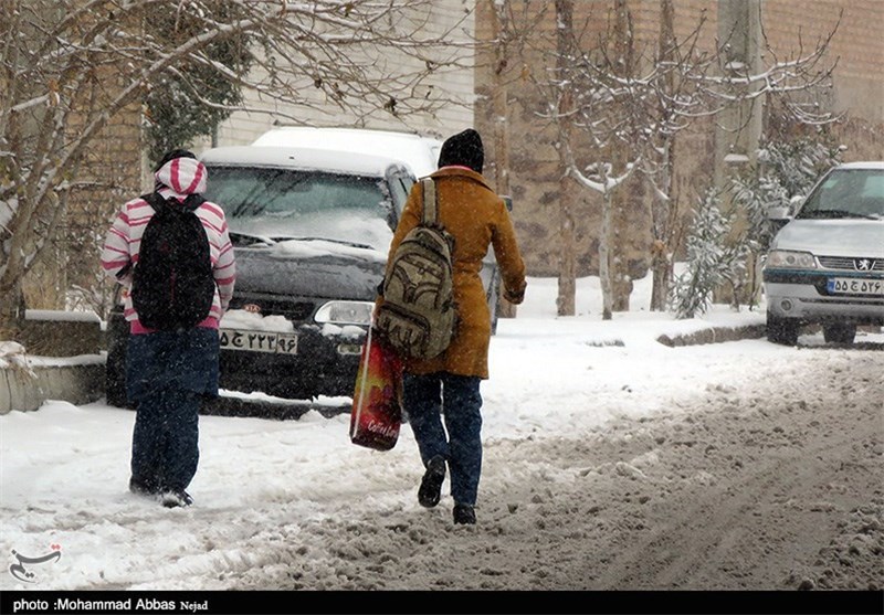 بارش برف در شاهرود به روایت تصویر