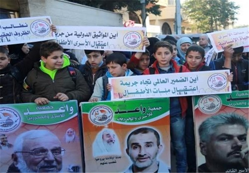 همبستگی کودکان غزه با کودکان در بند رژیم صهیونیستی