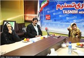 حضور فاطمه حمامی نقاش معلول در خبرگزاری تسنیم