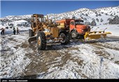 گلستان| جاده توسکستان به علت کولاک شدید مسدود شد