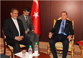 جهانگیری و اردوغان با یکدیگر دیدار و گفت‌و‌گو کردند