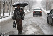 بارش برف در اراک