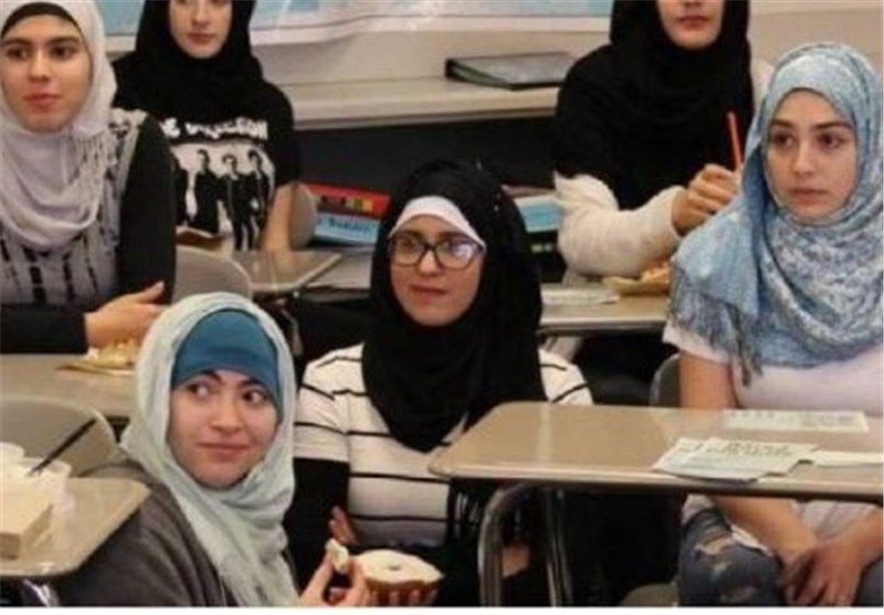 حجاب دختران آمریکایی در اعتراض به اسلام هراسی +عکس و فیلم