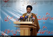کنفراس خبری حجت‌الاسلام سیدمحمود علوی وزیر اطلاعات پس از ثبت‌نام در پنجمین دوره انتخابات مجلس خبرگان رهبری - وزارت کشور
