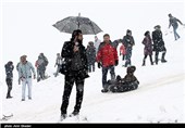 تفریحات زمستانی در ارتفاعات اراک