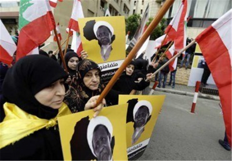 تظاهرات لبنانی ها در محکومیت جنایت ارتش نیجریه علیه شیعیان