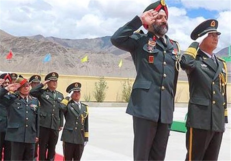 نخستین تمرین مشترک نظامی نیروهای مرزی هند و چین