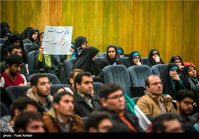 سخنرانی حسین شریعتمداری در دانشگاه تهران