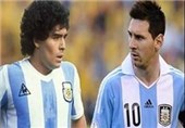 فیلم/مقایسه دیدنی مسی و مارادونا