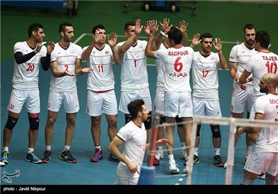 دیدار تیم های والیبال سایپای تهران و شهرداری تبریز