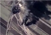 انفجار تانکرهای حمل نفت داعش در سوریه + فیلم