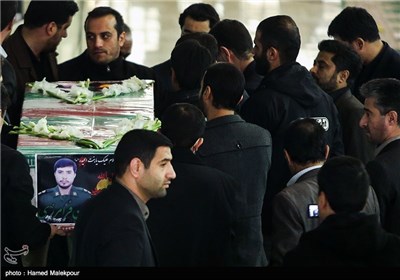مراسم تشییع پیکر شهید مدافع حرم محسن فرامرزی - مصلی تهران
