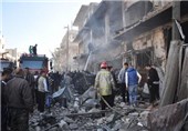 انفجار تروریستی در محله الزهرای حمص + تصاویر