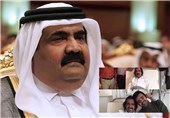 امیر سابق قطر بستری شد+عکس
