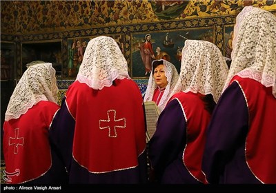 مراسم سال نو میلادی در کلیسای وانک اصفهان