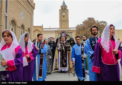 مراسم سال نو میلادی در کلیسای وانک اصفهان