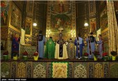 مراسم سال نو میلادی در کلیسای وانک اصفهان
