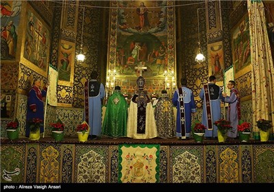 مراسم سال نو میلادی در کلیسای وانک اصفهان