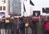 تظاهرات علیه آل سعود در کشمیر به خشونت کشیده شد + فیلم