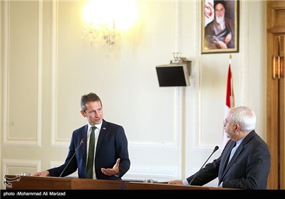 دیدار و نشست خبری مشترک وزرای خارجه ایران و دانمارک