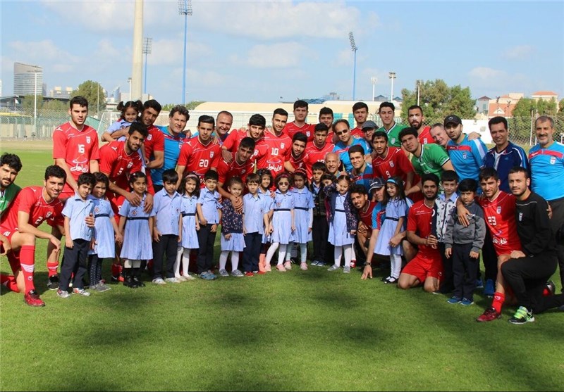 برگزاری آخرین تمرین تیم فوتبال امید در اردوی امارات