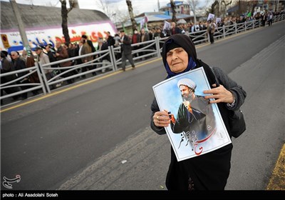 راهپیمایی نمازگزاران در اعتراض به اعدام شیخ نمر - رشت