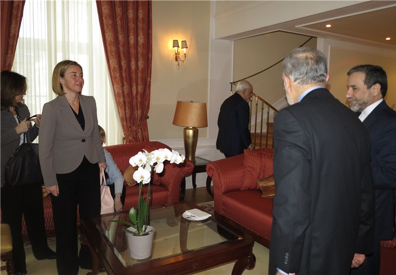 Iran’s Zarif, EU’s Mogherini Meet in Vienna (+Photos)