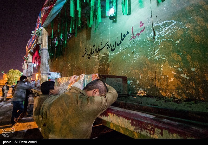 مراسم تشییع شهدای گمنام در لامرد فارس