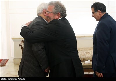 دیدار مارس‌دی‌بارتولومئو رئیس مجلس لوکزامبورگ با محمدجواد ظریف وزیر امور خارجه ایران