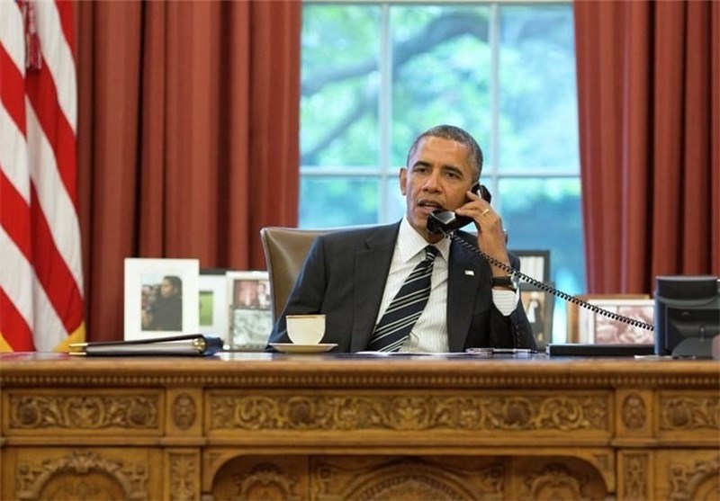 گفت‌وگوی تلفنی اوباما با العبادی/ توافق بر لزوم تشدید تدابیر امنیتی در منطقه «خضراء»