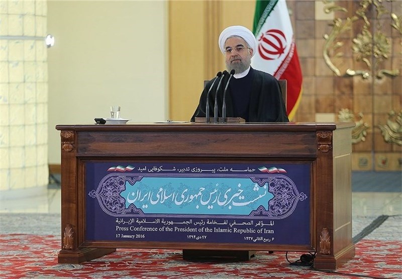روحانی : الاتفاق النووی لا یعنی الوثوق بأمریکا و سنرد على أی ممارسة تخالف الاتفاق اذا لزم الامر
