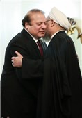 دیدار نواز شریف نخست وزیر پاکستان با حجت‌الاسلام حسن روحانی رئیس جمهور