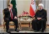 دیدار نواز شریف نخست وزیر پاکستان با حجت‌الاسلام حسن روحانی رئیس جمهور