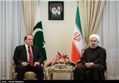 دیدار نواز شریف نخست وزیر پاکستان با حجت‌الاسلام حسن روحانی رئیس جمهور