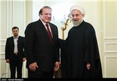 دیدار نواز شریف نخست وزیر پاکستان با حجت‌الاسلام حسن روحانی رئیس جمهور