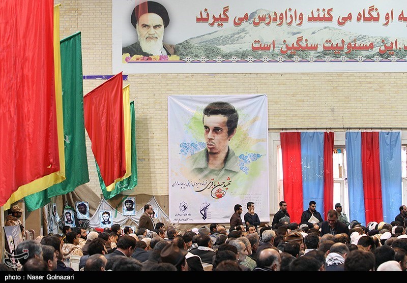 آئین یادبود شهید مدافع حرم در دزفول برگزار شد