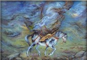 پاسخ سوزناک ذوالجناح در مداحی سیدهاشم فلاحی
