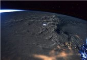 تصویر توفان برف آمریکا از ایستگاه فضایی
