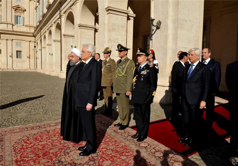 Iran’s President Arrives in Italian Capital