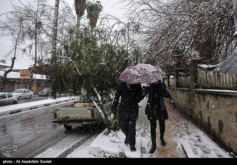 بارش برف تا صبح فردا در استان قزوین ادامه دارد