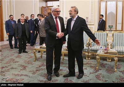 Germany’s Steinmeier Meets with Iran’s Speaker Larijani