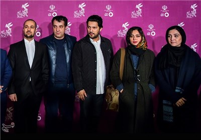 فرش قرمز فیلم سینمایی هفت ماهگی در سومین روز سی و چهارمین جشنواره فیلم فجر - برج میلاد