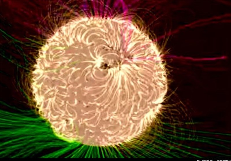 تصویر زیبای ناسا از فعالیت مغناطیسی خورشید