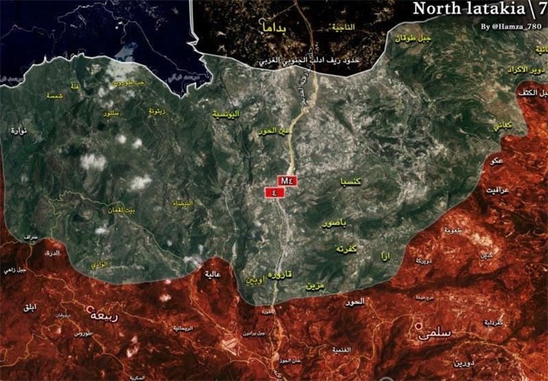 آزادی«کنسبا»مهمترین دژ تروریست‌ها در لاذقیه؛ ارتش به نزدیکی«ادلب» رسید